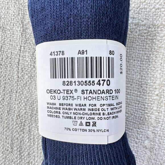 NWT Hanna Andersson Ribbed Navy Blue Tights 18-24mo - Picture 3 of 3